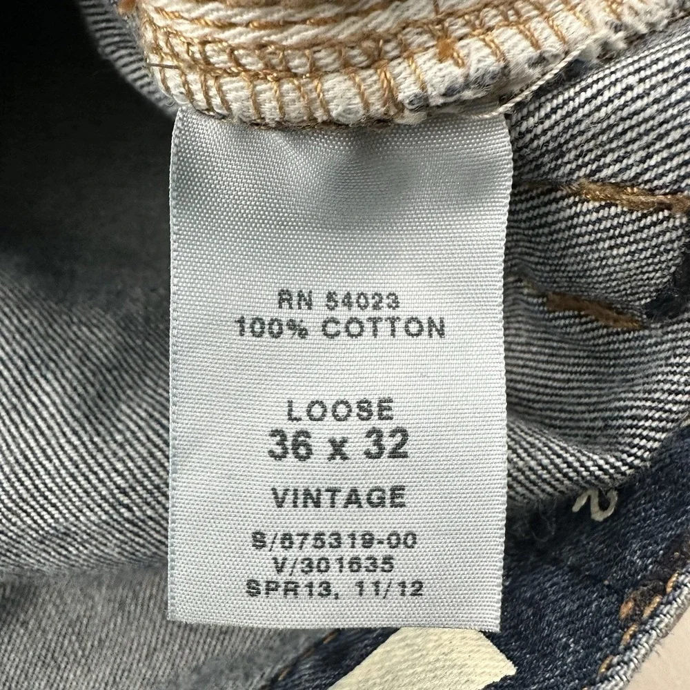 Y2K Gap 1969‎ Loose Fit Jeans Mens 36x32 Blue Denim Baggy Wide Leg Grunge Skater